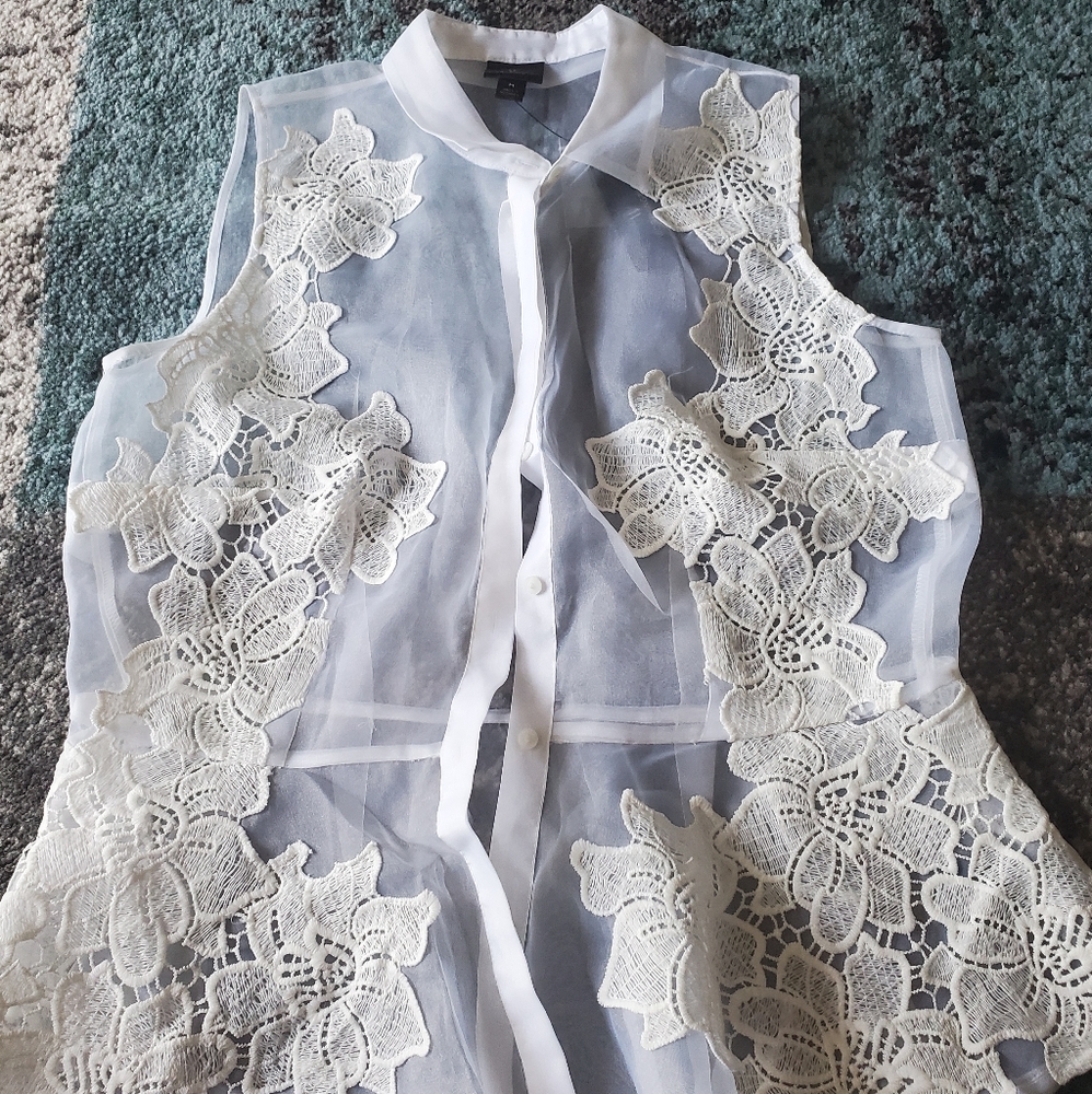 Sheer Sleeveless Top